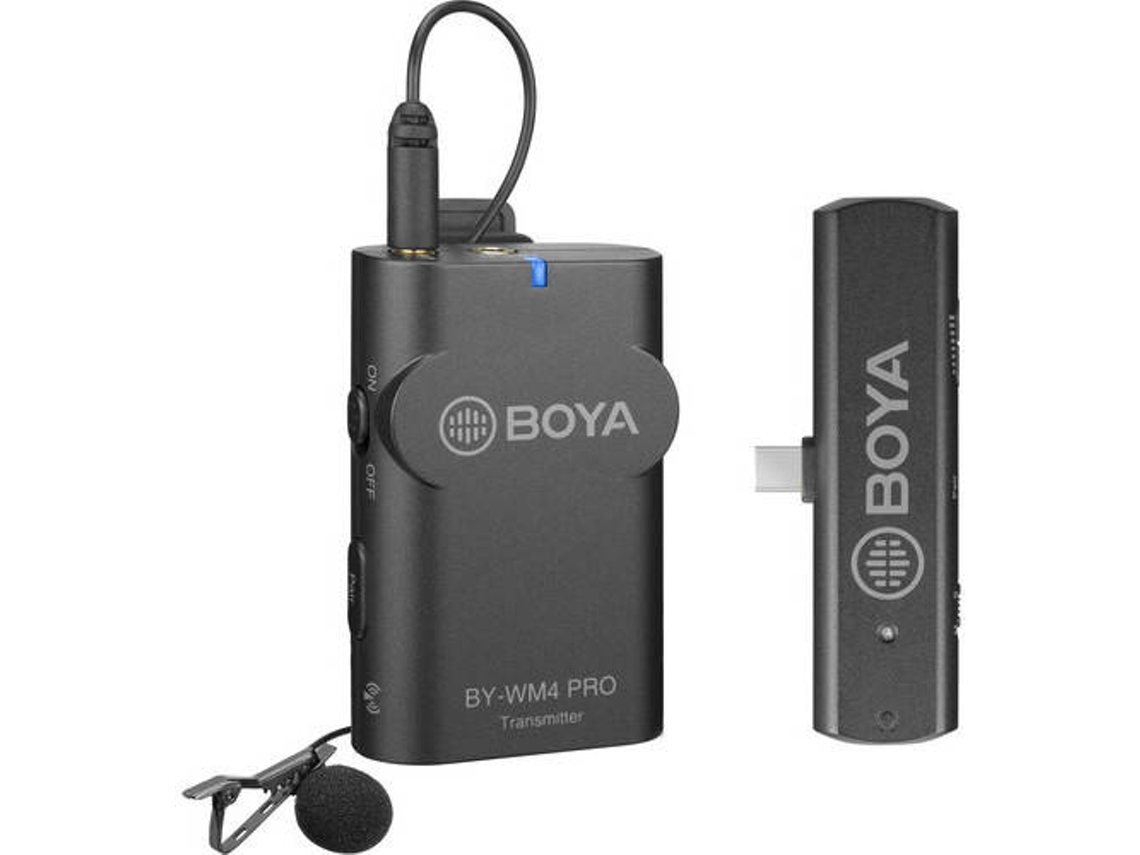 Mikrofon pa kabllo BOYA BY-WM4 PRO-K3 / 2.4GHz / Lightning / 1 Transmetues + 1 Marrës - Zezë