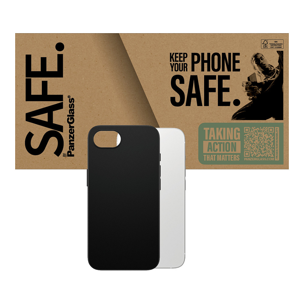 Aksesorë për telefon SAFE TPU Case for iPhone 16e / Bulk Pack– Zezë - 2