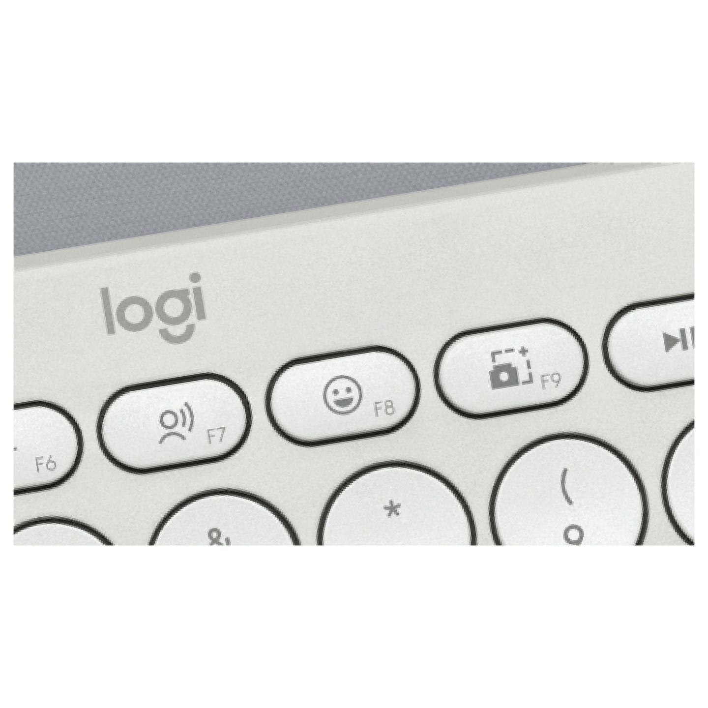 Tastierë pa kabllo Logitech Pebble Keys 2 K380s / Mini / Scissor Switch / Bluetooth / QWERTY US / Easy-Switch / 3 Pajisje - Bardhë - 8
