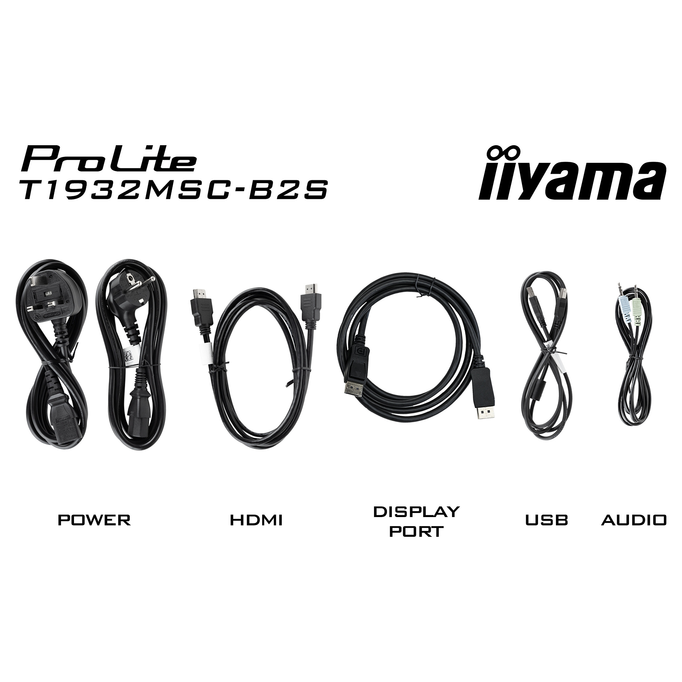 Monitor iiyama ProLite T1932MSC-B2S / 19" / SXGA IPS / 75Hz / 14ms / HDMI+DisplayPort+VGA - Zezë - 20