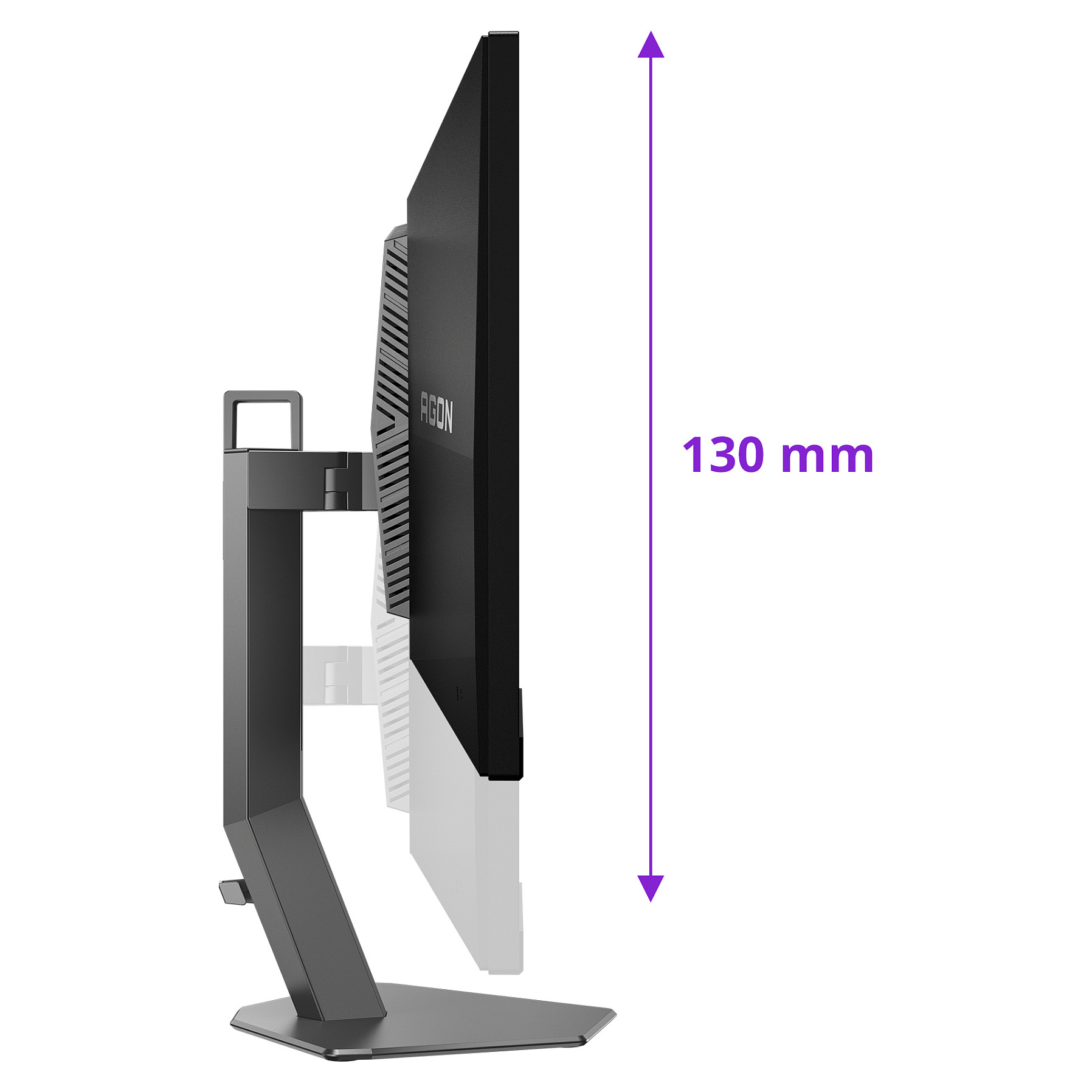 Monitor Gaming AOC AGON PRO AG276QSG2 / 27” / QHD 2K Fast IPS LED / 360Hz / 1ms / HDMI+DP+USB - Zezë - 3