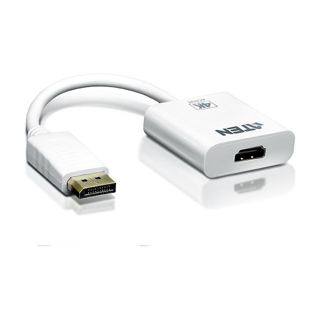 Adapter ATEN VC986-AT, DisplayPort në HDMI, 4K 30Hz, aktiv - Bardhë