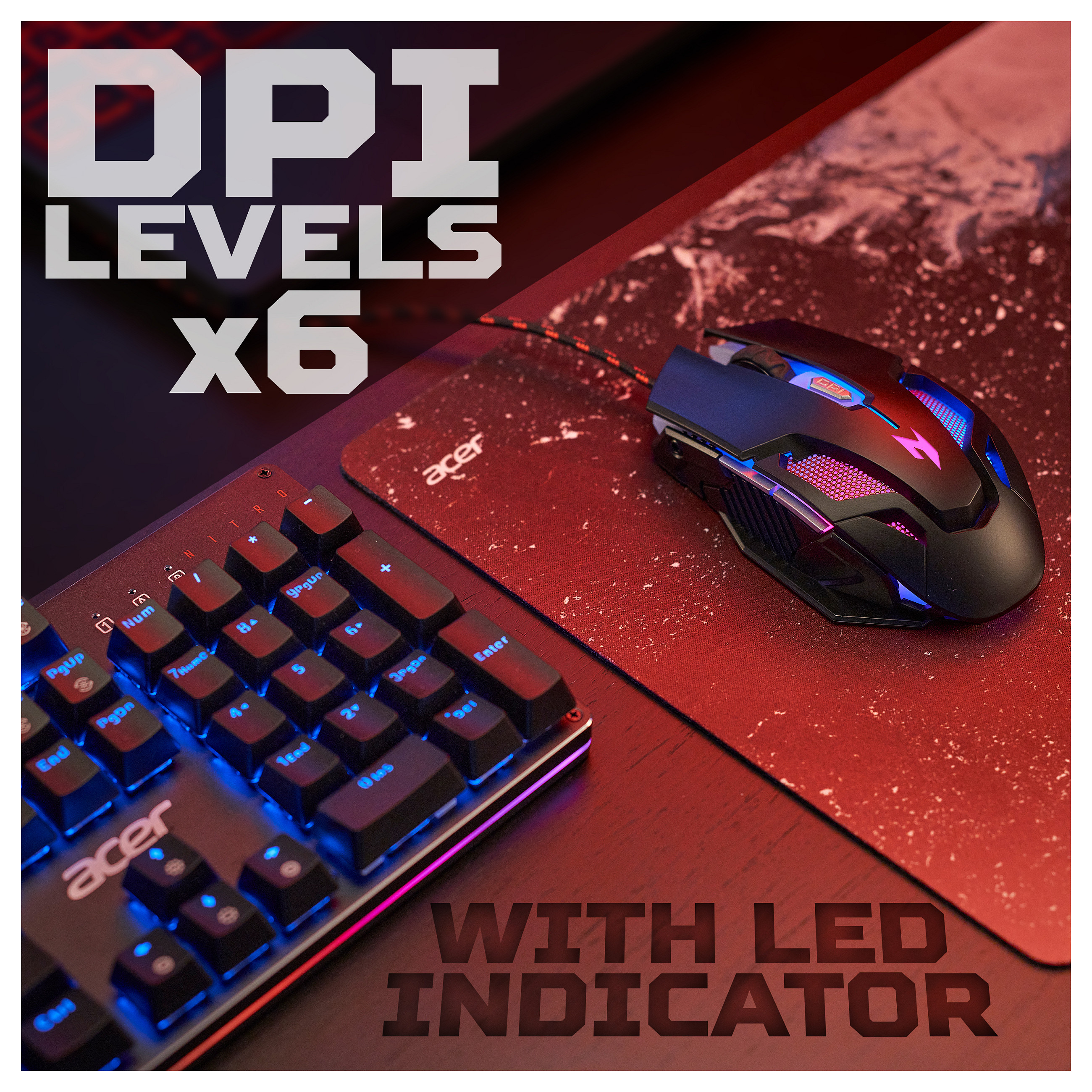 Maus Gaming Acer Nitro NMW200 / Wired – Zezë - 5