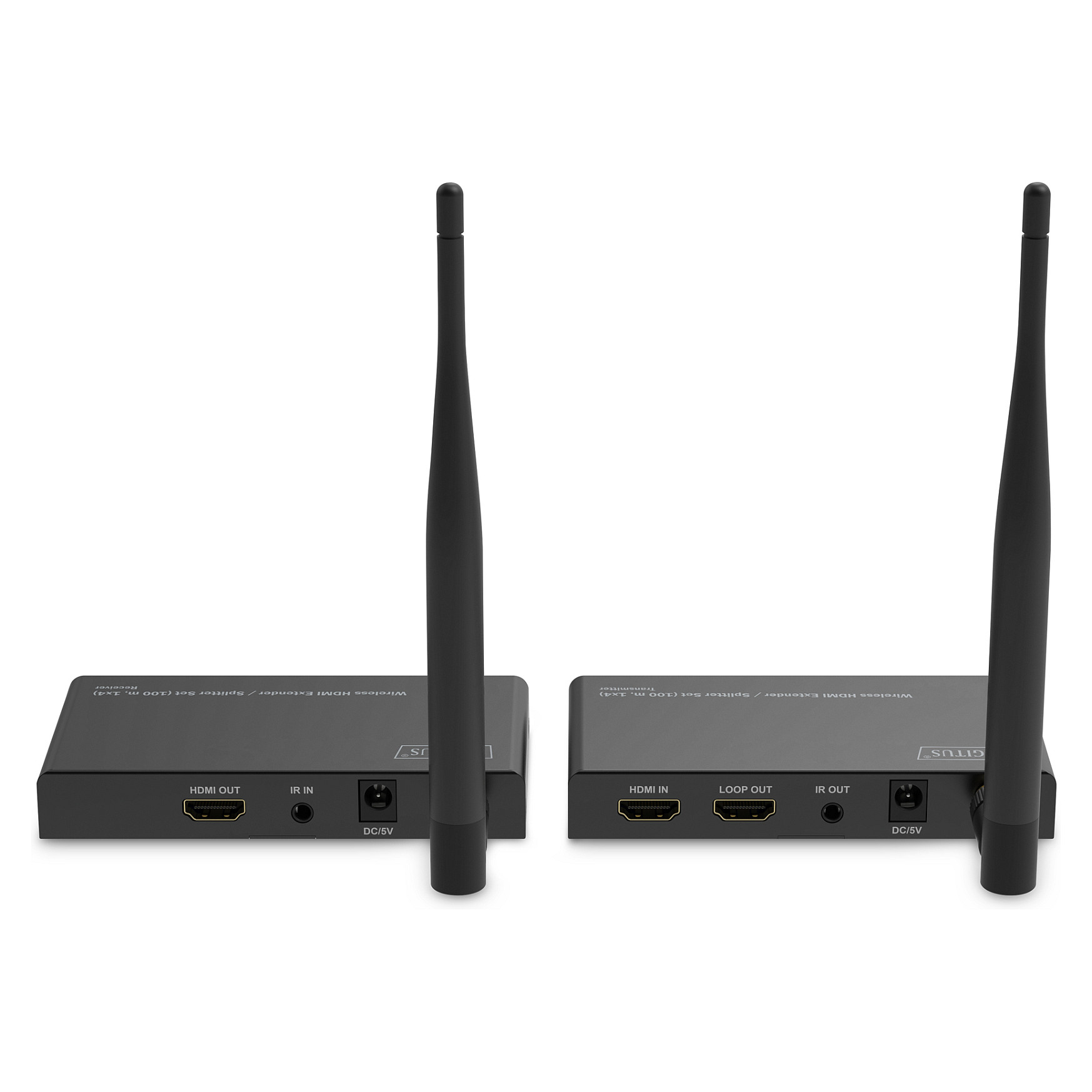 Extender DIGITUS Wireless HDMI / Splitter Set / 100m / 1x4 / Full HD - 3