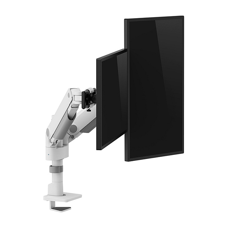 Mbajtëse për Monitor Neomounts / 2 Monitorë / 24"-34" / 11kg për Monitor / VESA 75x75-100x100 / Full Motion / Gas Spring / Tavolinë - Bardhë - 14