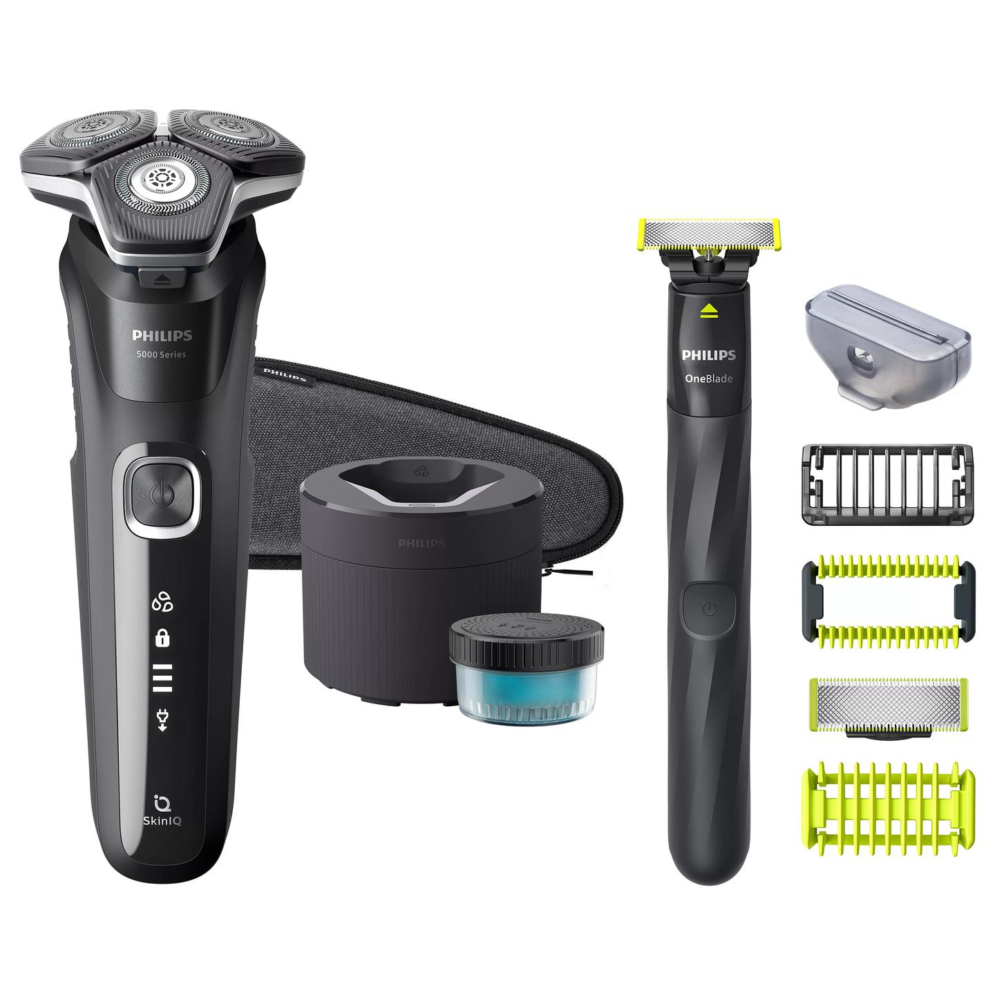 Makinë e rrojës Philips Series 5000 S5898/79 / SkinIQ / SteelPrecision / 90.000 Veprime/min / 360° Flex / Quick Clean Pod / 60 Min – Zezë - 3