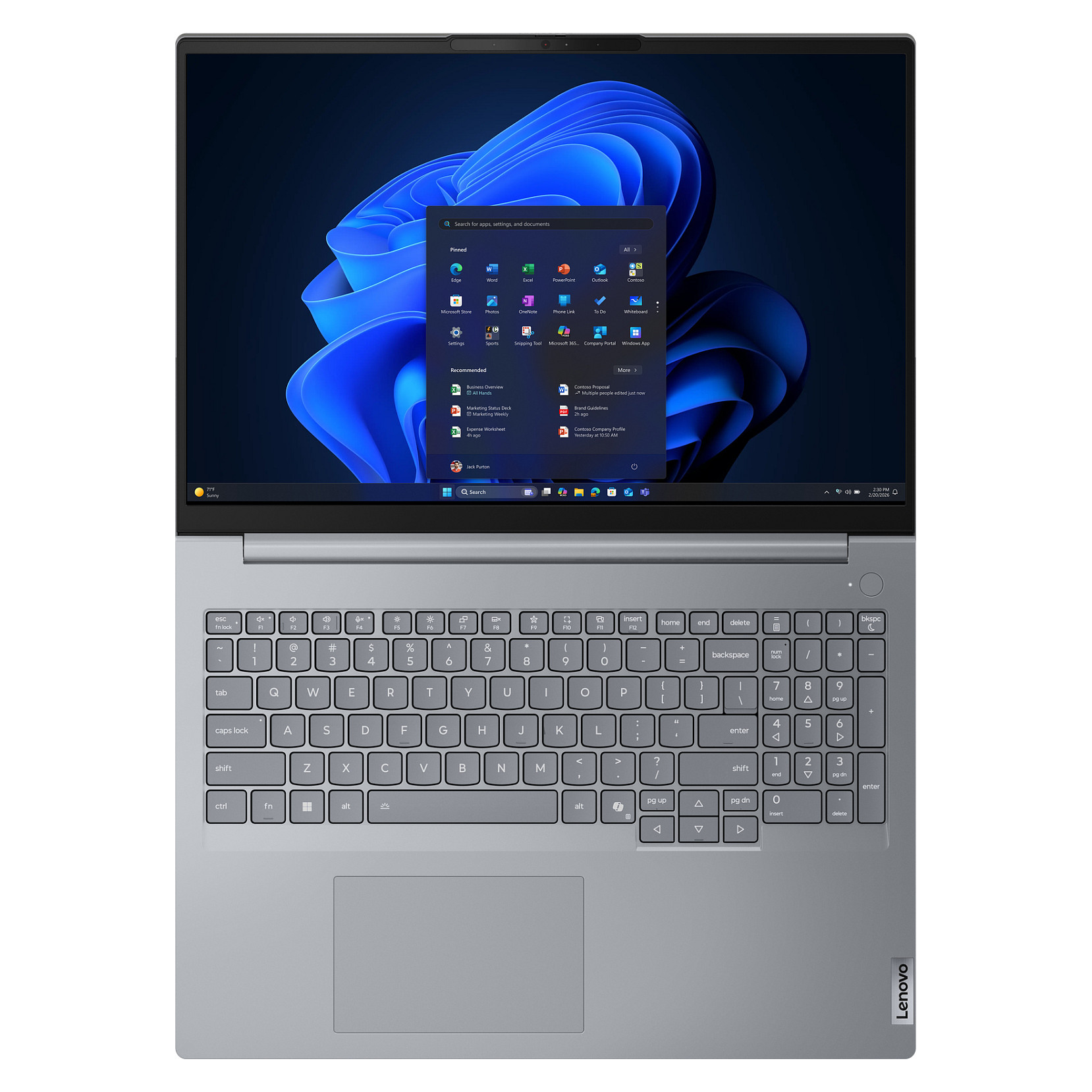 Laptop Lenovo ThinkBook 16 G9 / RYZ7 250 / 32GB DDR5 / 1TB / 16" WUXGA IPS AG 60Hz / AMD Radeon 780M / DE  - Gri - 14