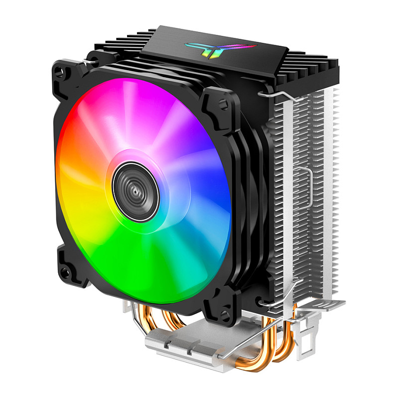 Ftohës për Procesor Jonsbo CR-1200 / 95W TDP / 2×6mm Heatpipe / 92mm Fan / ARGB / LGA115x/1200/1700 / AM4/AM5 – Zezë - 6