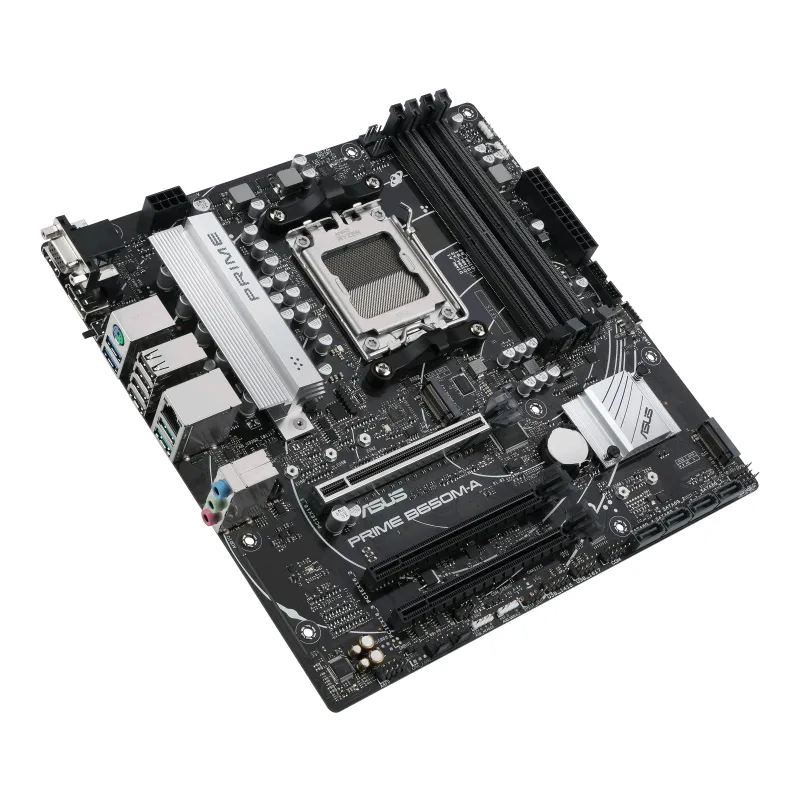 Pllakë Amë ASUS PRIME B650M-A / AMD AM5 / B650 / DDR5 / micro-ATX / 2.5GbE LAN - 3