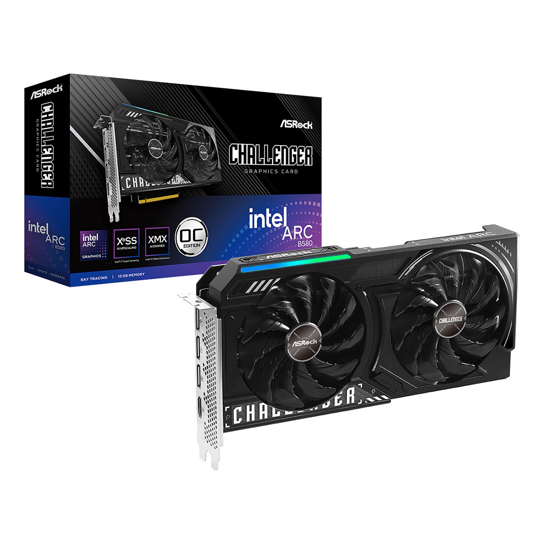 Kartelë Grafike Intel Arc B580 / 12GB GDDR6 / 192-bit / ASRock Challenger OC - 6