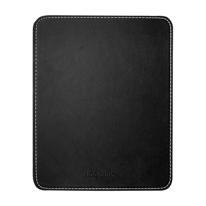 Mauspad LogiLink ID0150 / Dizajn Lëkure / 220 x 180 x 3 mm / Anti-Rrëshqitje – Zezë