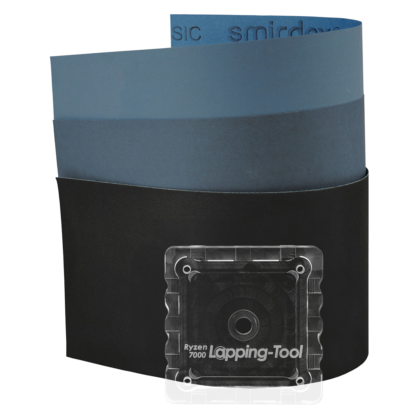 Aksesor për Ftohës Thermal Grizzly Ryzen 7000 Lapping Tool / Për AMD AM5 / 3× Zmerile / Lapping Tool – Transparent - 4