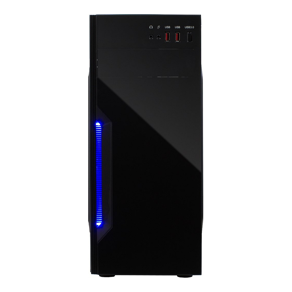 Kasë Inter-Tech B-42 / Midi Tower / ATX / pa Fanë - Zezë - 2