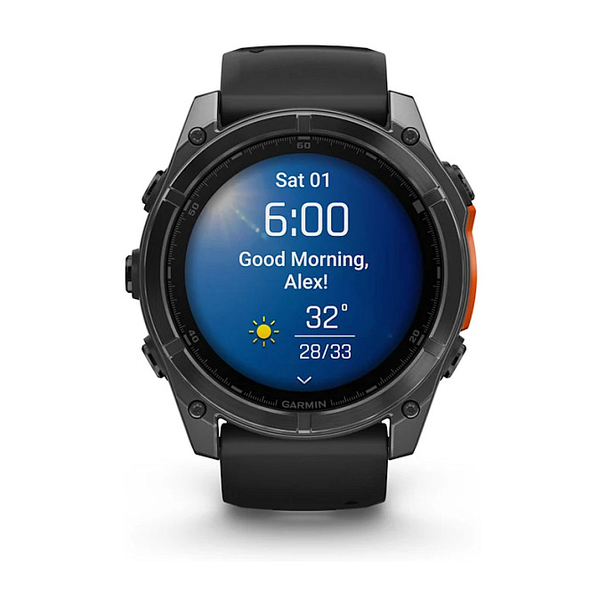 Orë e Mençur Garmin fēnix 8 51mm AMOLED / AMOLED 1.4" / GPS / 32GB / Bluetooth / Sportive / Monitorim Shëndeti - E Zezë - 2