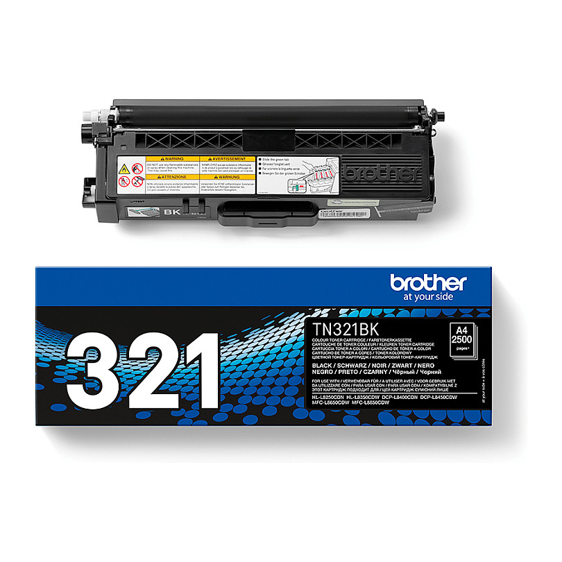 Toner Brother TN-321BK deri në 2.500 faqe sipas ISO 19798 - Zezë - 4