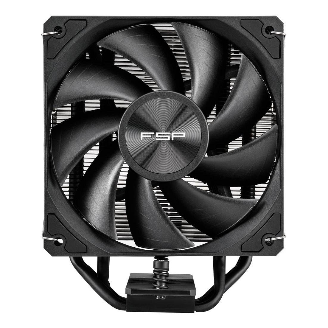 Ftohës për Procesor FSP NP5-B / Air Cooler / 120mm / 800-1600 RPM / 4x Heat Pipe / 200W - Zezë - 2