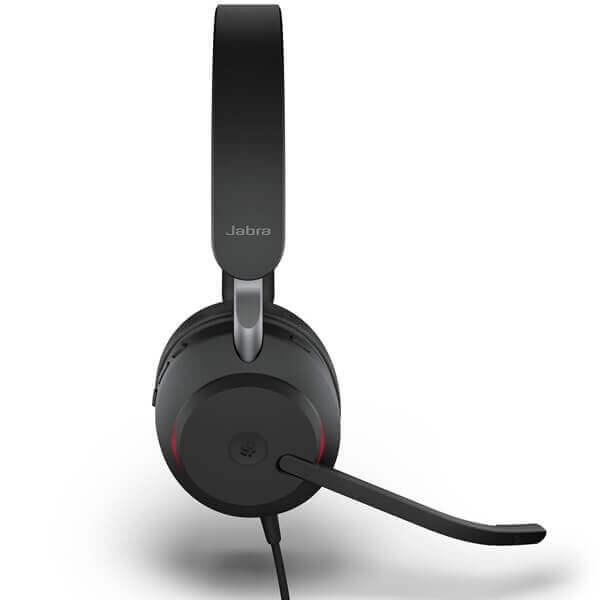 Kufje me kabllo Jabra Evolve2 40 SE MS Stereo / On-Ear / USB-C / Stereo / 40 mm / Mikrofon – Zezë - 4