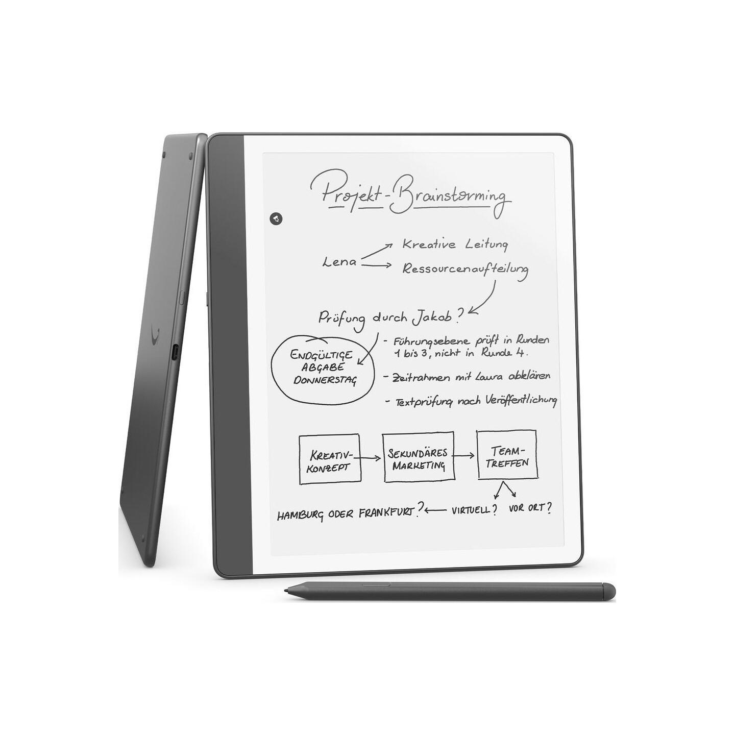 E-Book Amazon Kindle Scribe 2024, 10,2", 16 GB, E-Ink, Wi-Fi, Bluetooth, Premium Pen - Gri