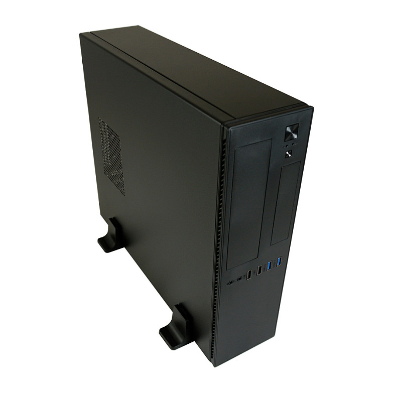 Kasë PC LC-Power LC-1406MB-TFX-ON / Micro Tower / Micro-ATX + Mini-ITX / 80mm Fan Support / 2.5"/3.5" HDD / TFX PSU - Zezë - 2