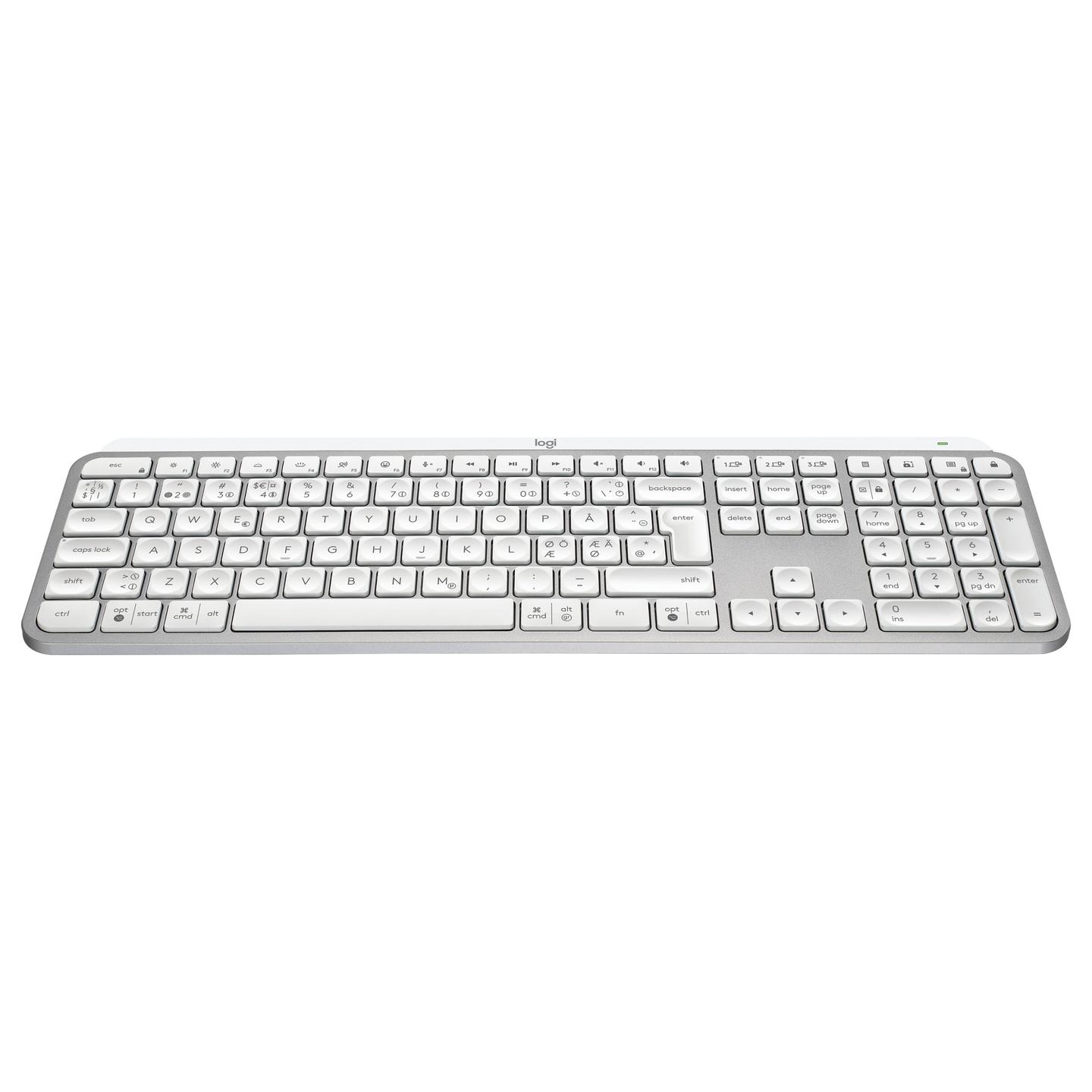 Tastierë pa Kabllo Logitech MX Keys S, Scissor, Full Size, Backlit, Bluetooth + Logi Bolt - Bardhë - 3