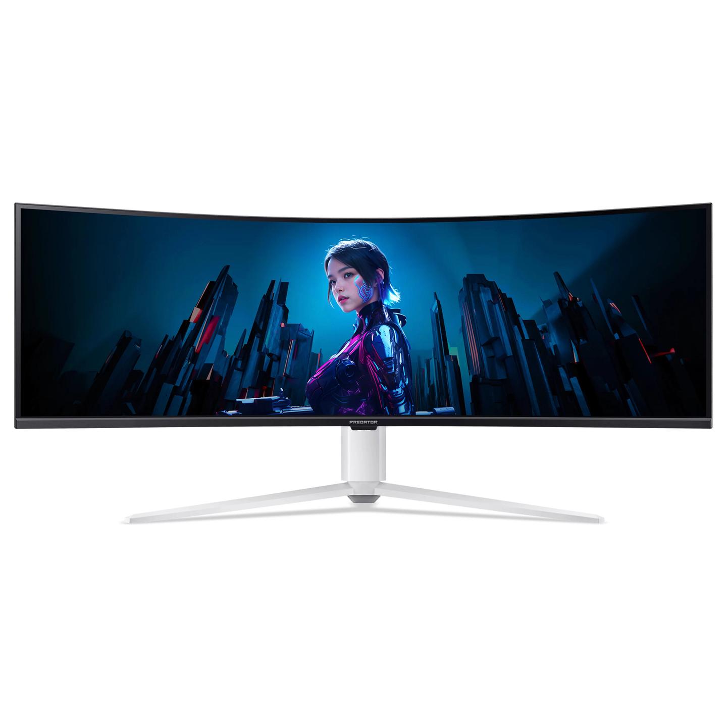 Monitor Acer Predator Z57A, 57.1", DUHD VA Mini LED, 120Hz, 1ms, 2xHDMI+DP+USB-C+USB - Bardhë