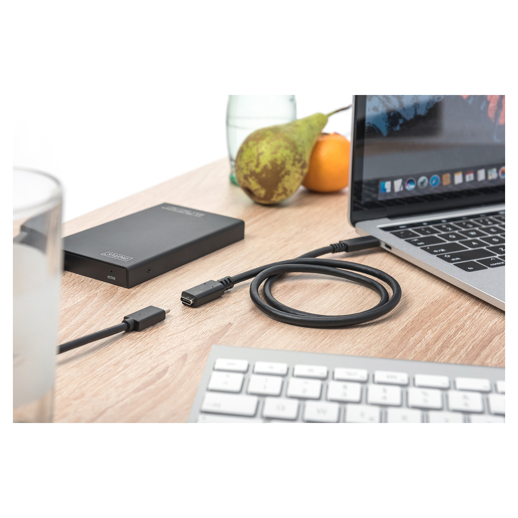 Kabllo USB DIGITUS USB 2.0 Type‑C → Type‑C Male/Female / 2 m – Zezë - 5