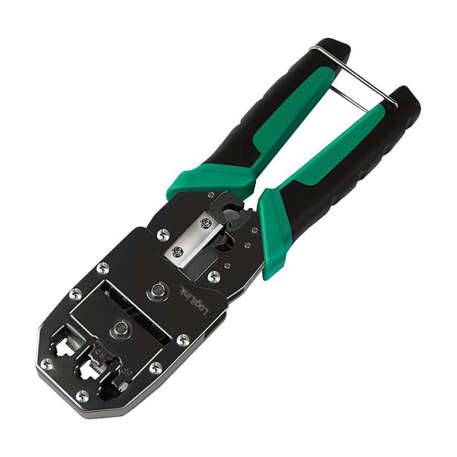 Pincë Krimpimi LogiLink WZ0079, RJ45, RJ12, RJ11, 6-në-1 - Gjelbër/Zezë