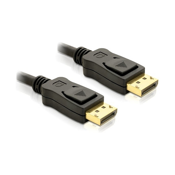 Kabllo DisplayPort DeLOCK 1.2 (ST-ST) / 5m / 4K – Zezë - 1