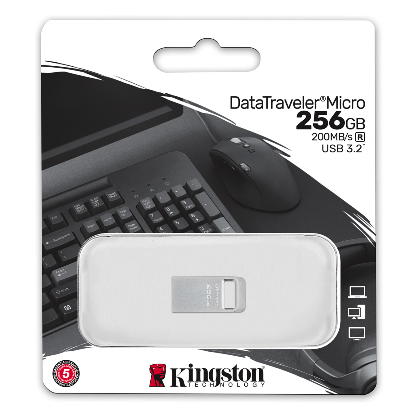 USB STICK 256GB USB 3.2 Kingston DataTraveler Micro - 4