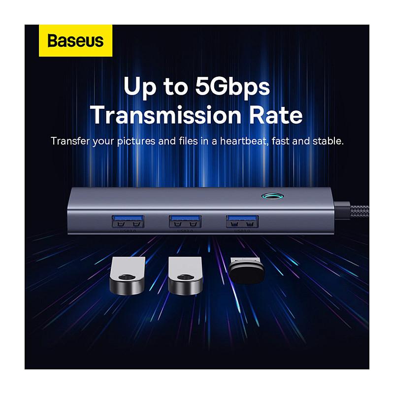 Hub USB-C Baseus UltraJoy Series / 4-në-1 / 4x USB-A 3.2 Gen 1 / 5Gbps – Hiri - 6