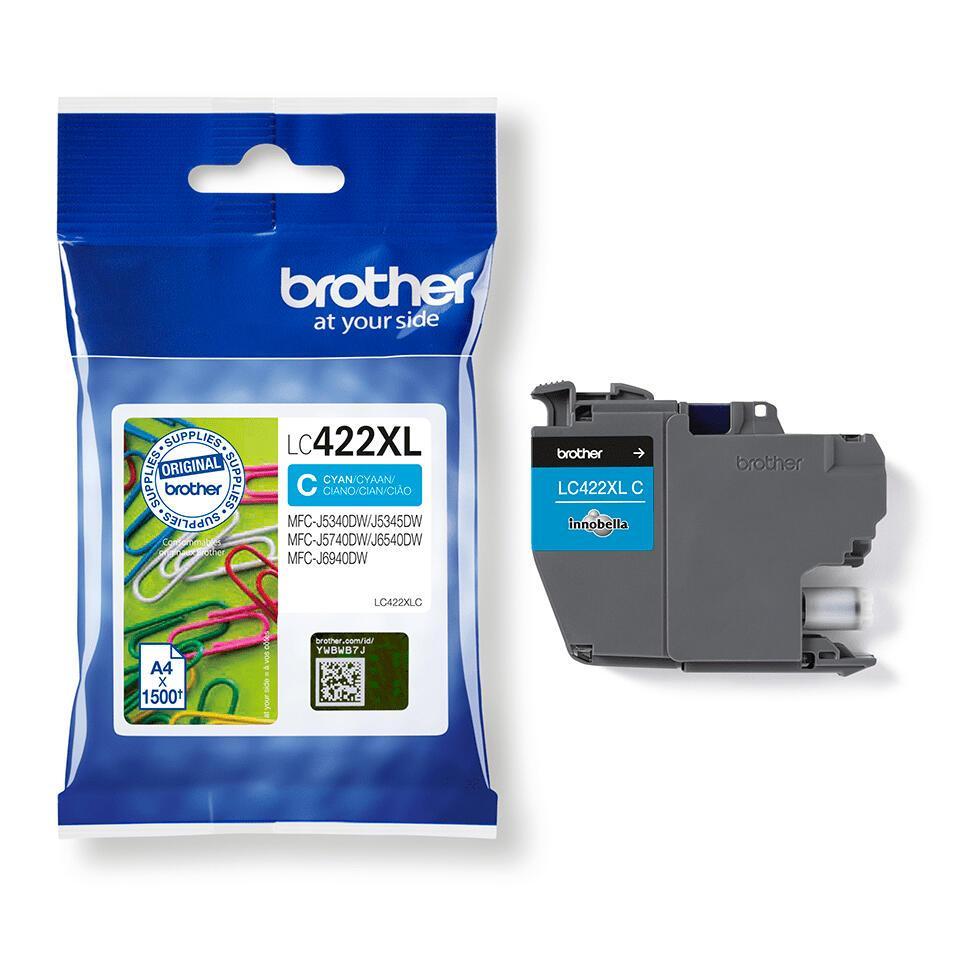 INK Brother LC-422XLC / 1500 faqe / XL - Blu - 2