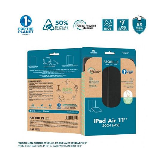 Case për Tablet Mobilis RE.LIFE / iPad Air 11" 2024 (M2) / 50% Materiale të Ricikluara / Mbajtëse për Apple Pencil / Stand - Zezë - 6