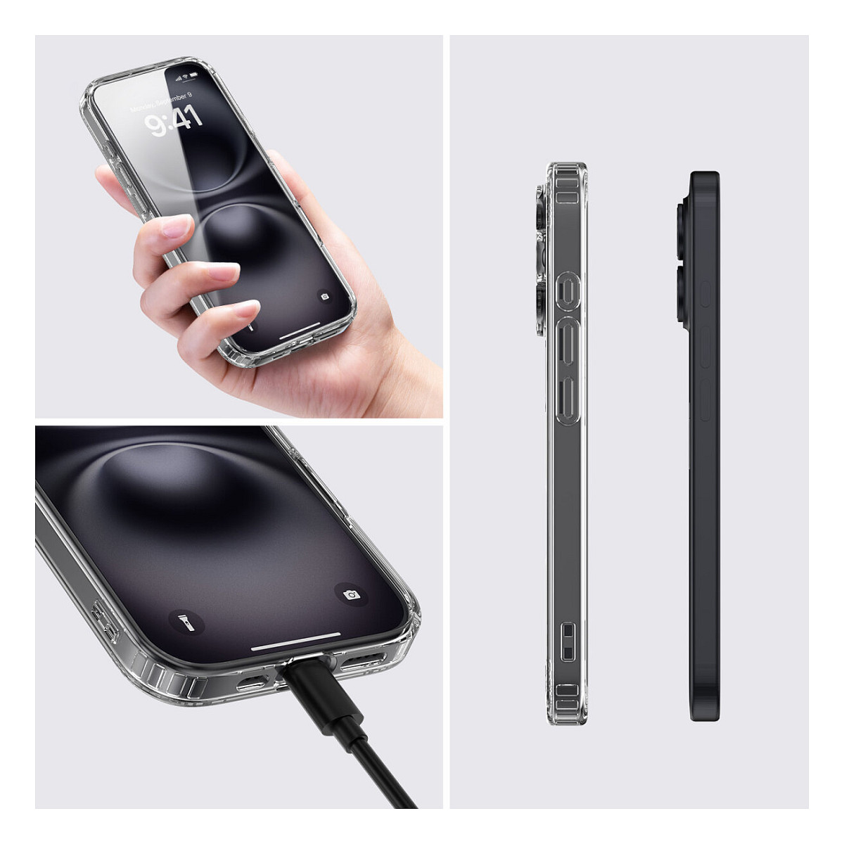 Aksesorë për telefon 4smarts 360° Premium / iPhone 17 / MagSafe / Xham i Temperuar 9H - Transparente - 5