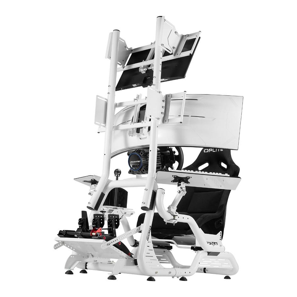 Mbajtëse për Monitor OPLITE S8 On Top Monitor Mount / 1 Monitor / deri 34" / deri 20kg / VESA 75x75–400x200 / Lartësi e Rregullueshme - Bardhë - 5