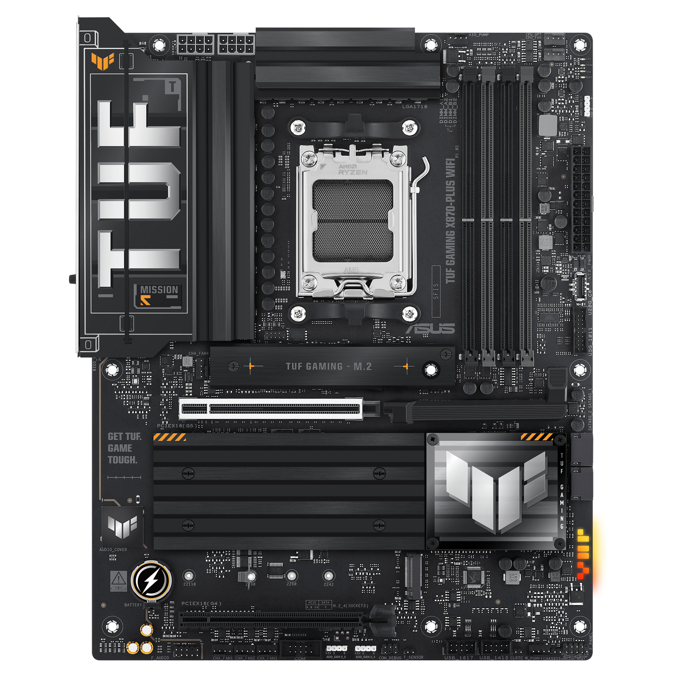 Pllakë Amë AMD AM5 ASUS TUF GAMING X870-PLUS WIFI / DDR5 / HDMI - 2