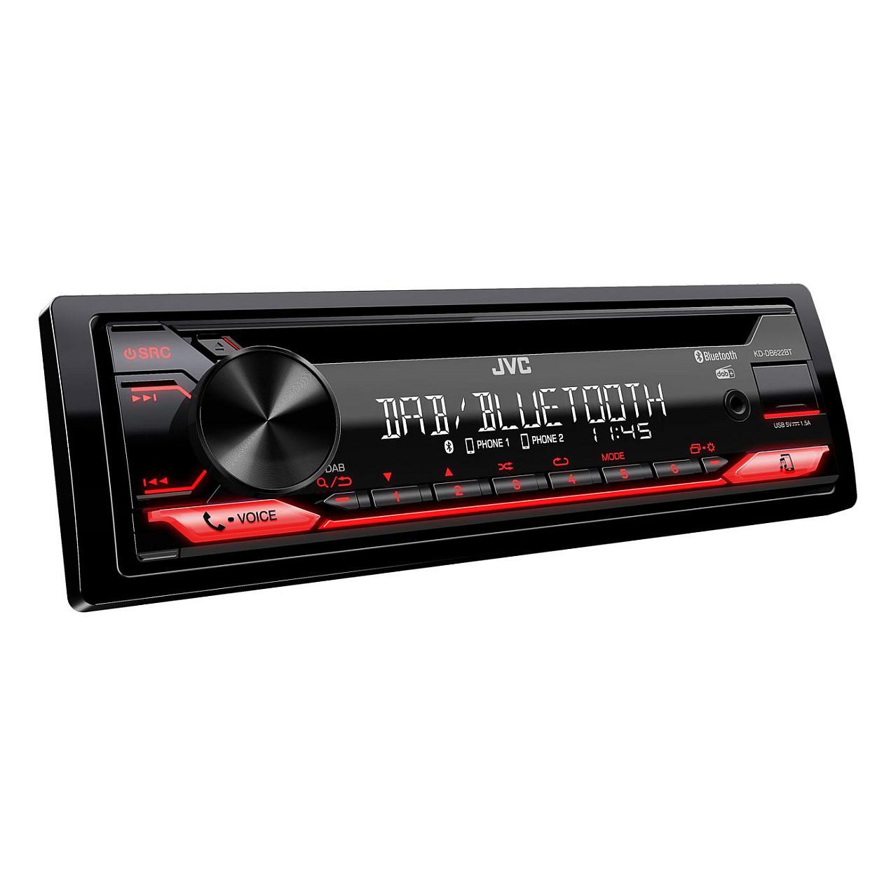 Radio për Vetura JVC KD-DB622BT, 1 DIN, 200 W, DAB+, FM, AM, Bluetooth, USB-A, Ekran LCD - Zezë - 3