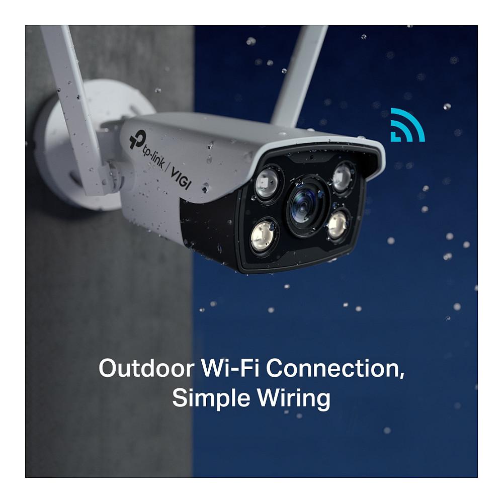TP-Link VIGI C340-W 4MP – Full-Color Bullet Outdoor, 4mm, 79° FOV, Wi-Fi 2.4GHz, AI, 2-Way Audio, IP66 - 3