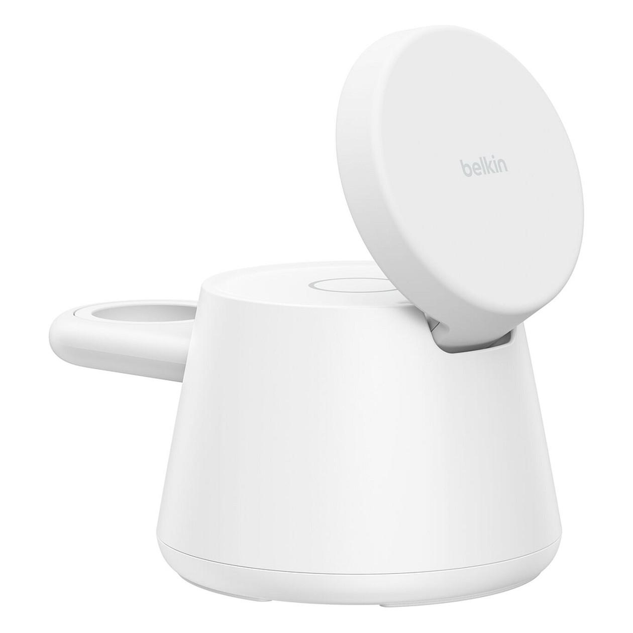 Adapter Belkin UltraCharge / Qi2.2 / 25W / Modular / 3-në-1 / USB-C - Bardhë