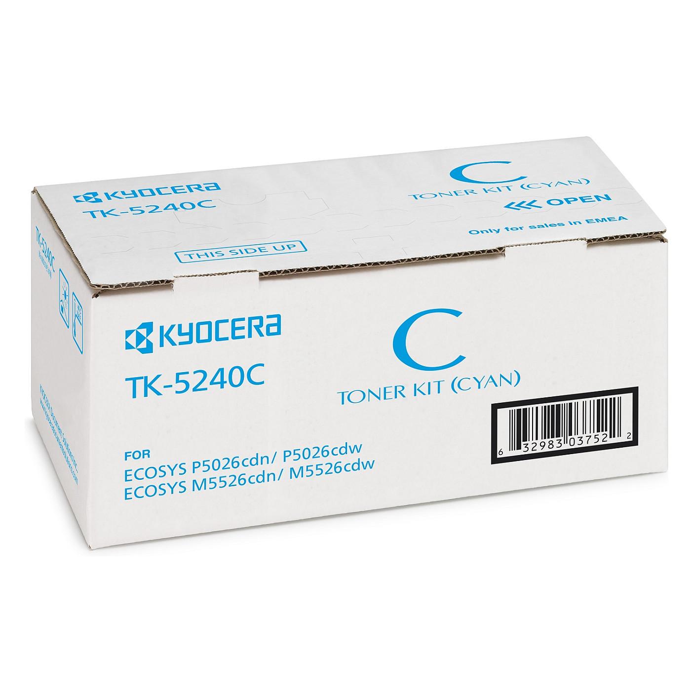 Toner Kyocera TK-5240C, 3,000 faqe - Blu - 2