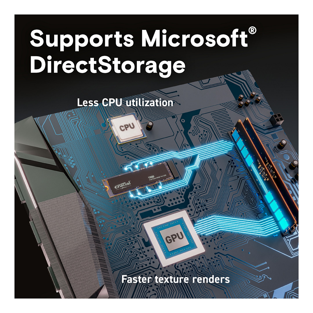 SSD M.2 2TB Crucial T500 NVMe PCIe 4.0 x 4 - 6
