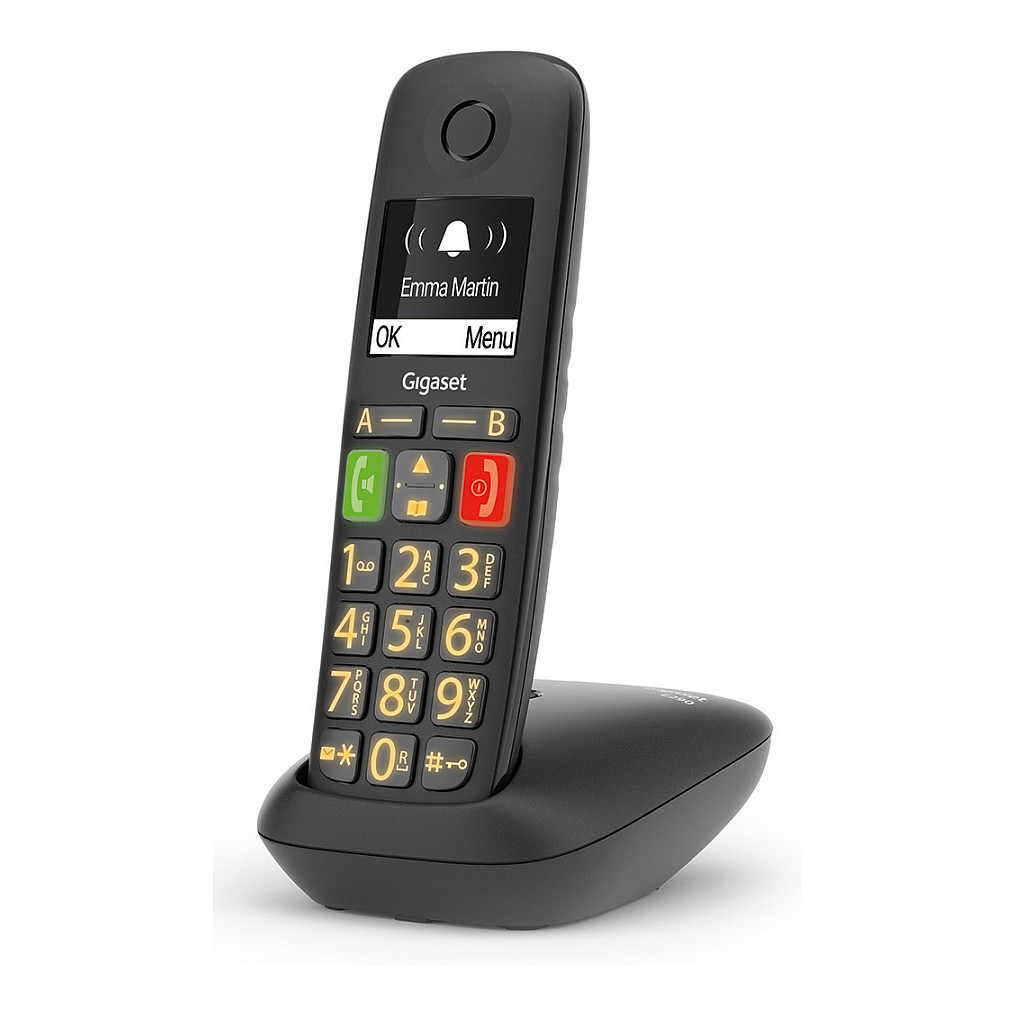 Telefon i thjeshtë Gigaset E290 / 2" / DECT & Hands-Free - Zezë - 3