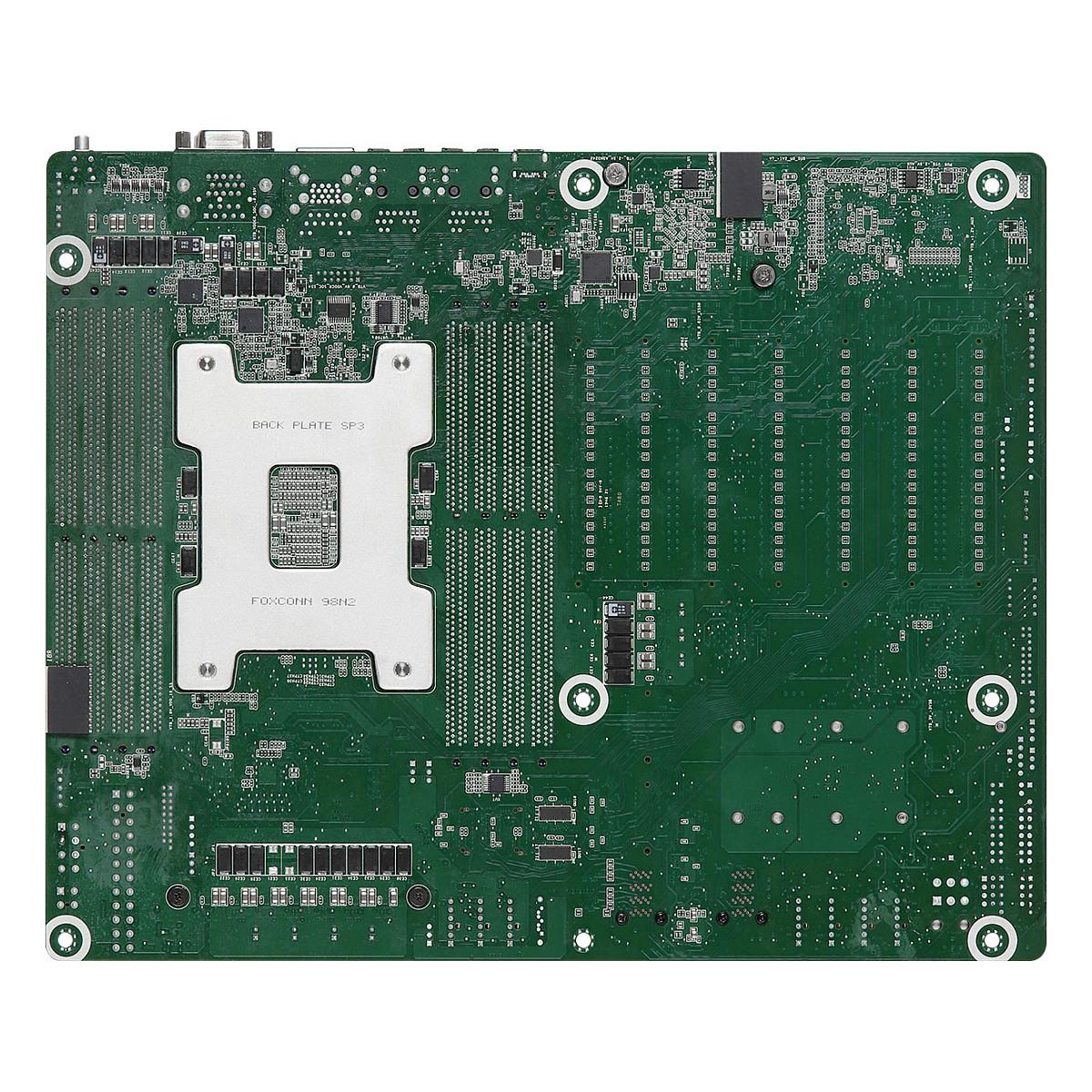 Pllakë Amë ASRock Rack ROMED8-2T / SP3 (LGA 4094) / System on Chip / DDR4 / ATX / 8× DIMM / 2× M.2 / 10× SATA III / 7× PCIe 4.0 x16 / Dual 10 Gigabit LAN / IPMI - 3