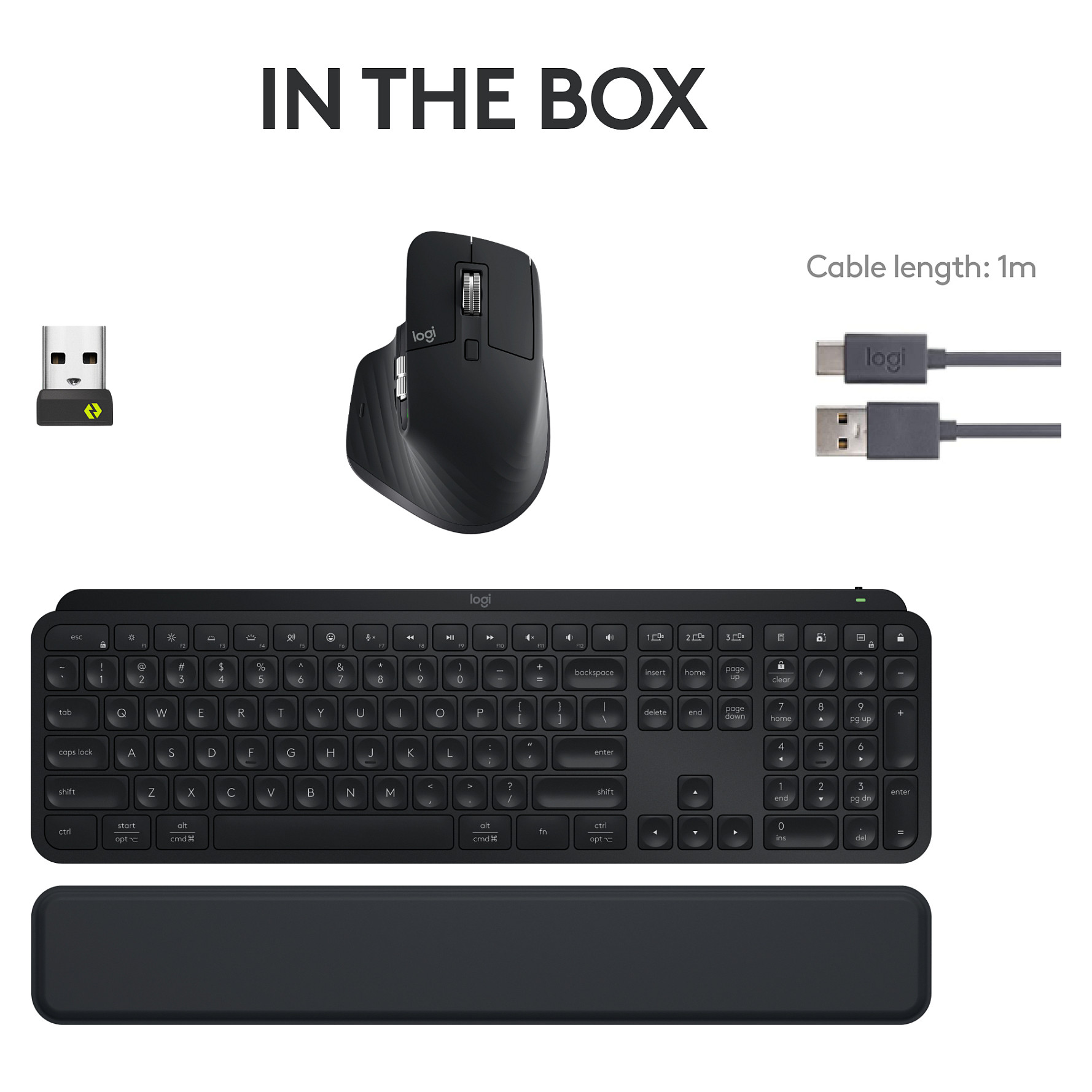 Combo(Tastierë & Maus)/ MX Keys S Combo / Graphite / US Layout - 14