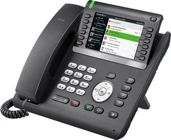 Telefon VoIP Unify OpenScape Desk Phone CP700X, ekran 5" TFT me ngjyra, Wi-Fi 5, Bluetooth - Zezë/Argjend - 3