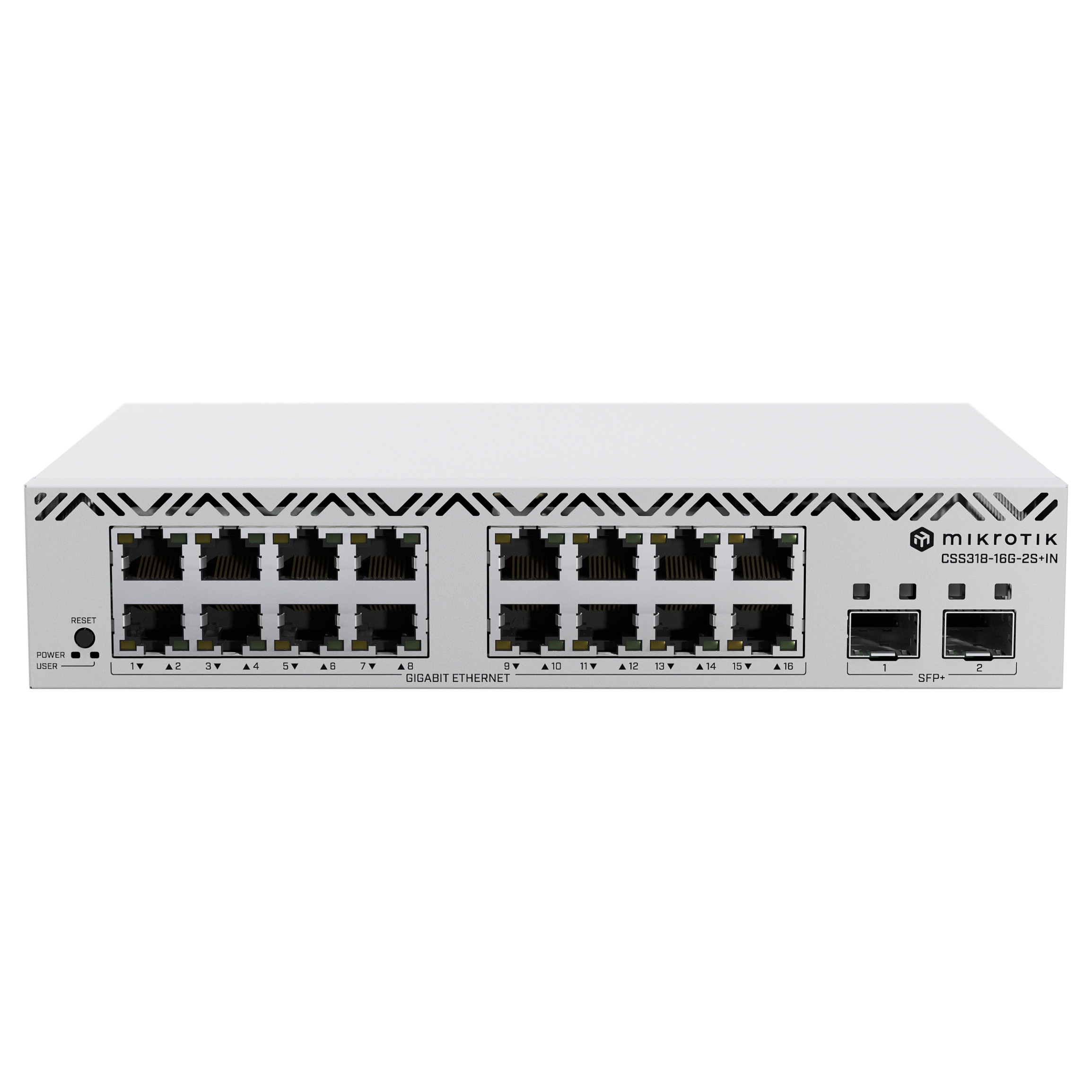 MikroTik Cloud Smart Switch CSS318-16G-2S+IN . 16x Gigabit. 2x SFP+ - 1