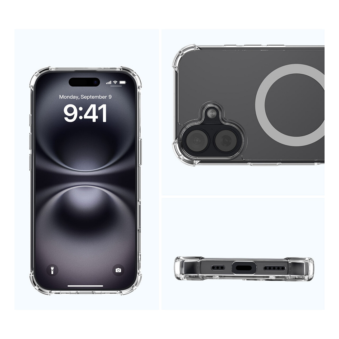 Aksesorë për telefon 4smarts Ibiza / Case / Apple iPhone 17 / Hybrid MagSafe - Transparent - 5