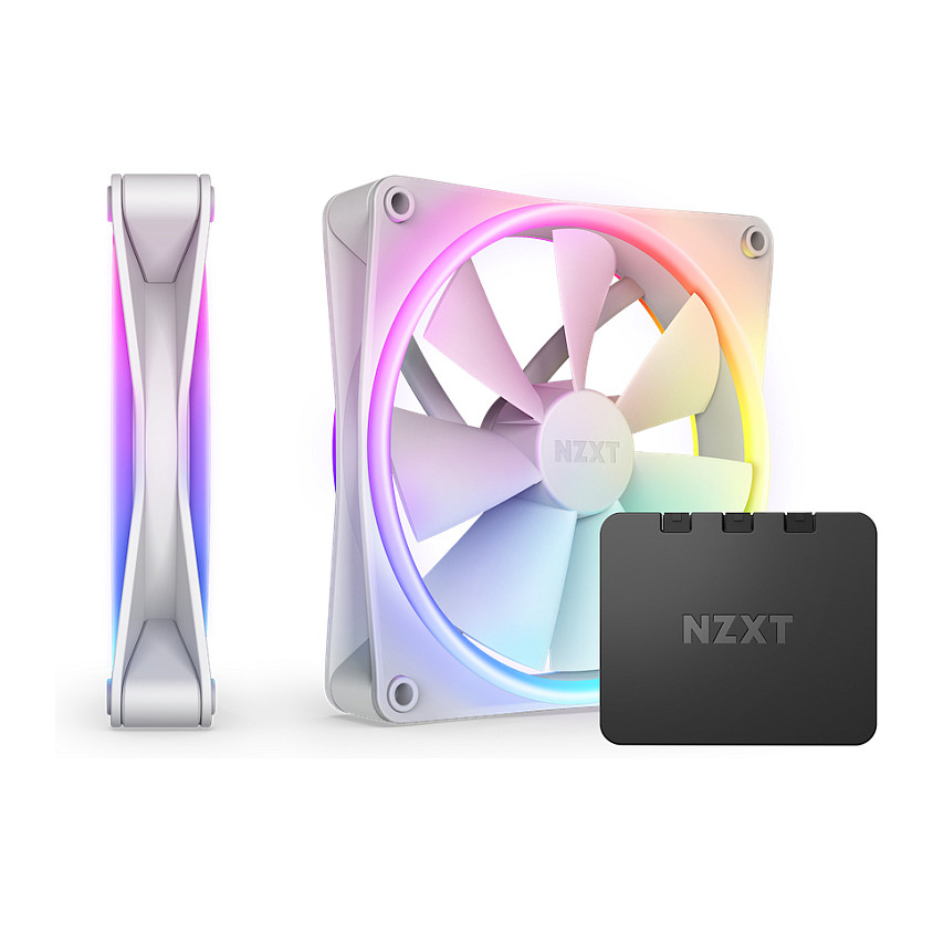 Ftohës për Kasë 140mm NZXT F140 RGB DUO Twin Pack – Bardhë - 1