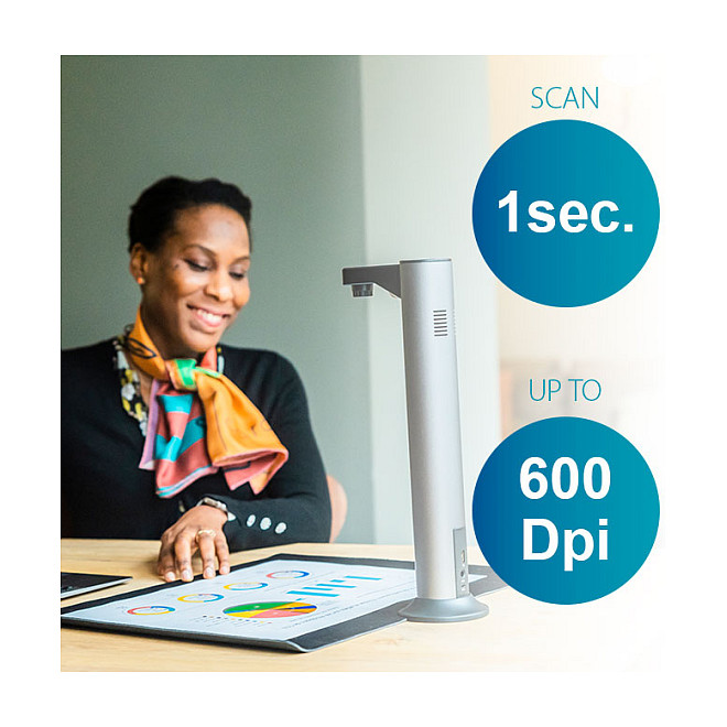 IRIScan Desk 7 Pro A3 Book Scanner – Skaner Profesional Dokumentesh 18MP, OCR, Win/Mac - 2