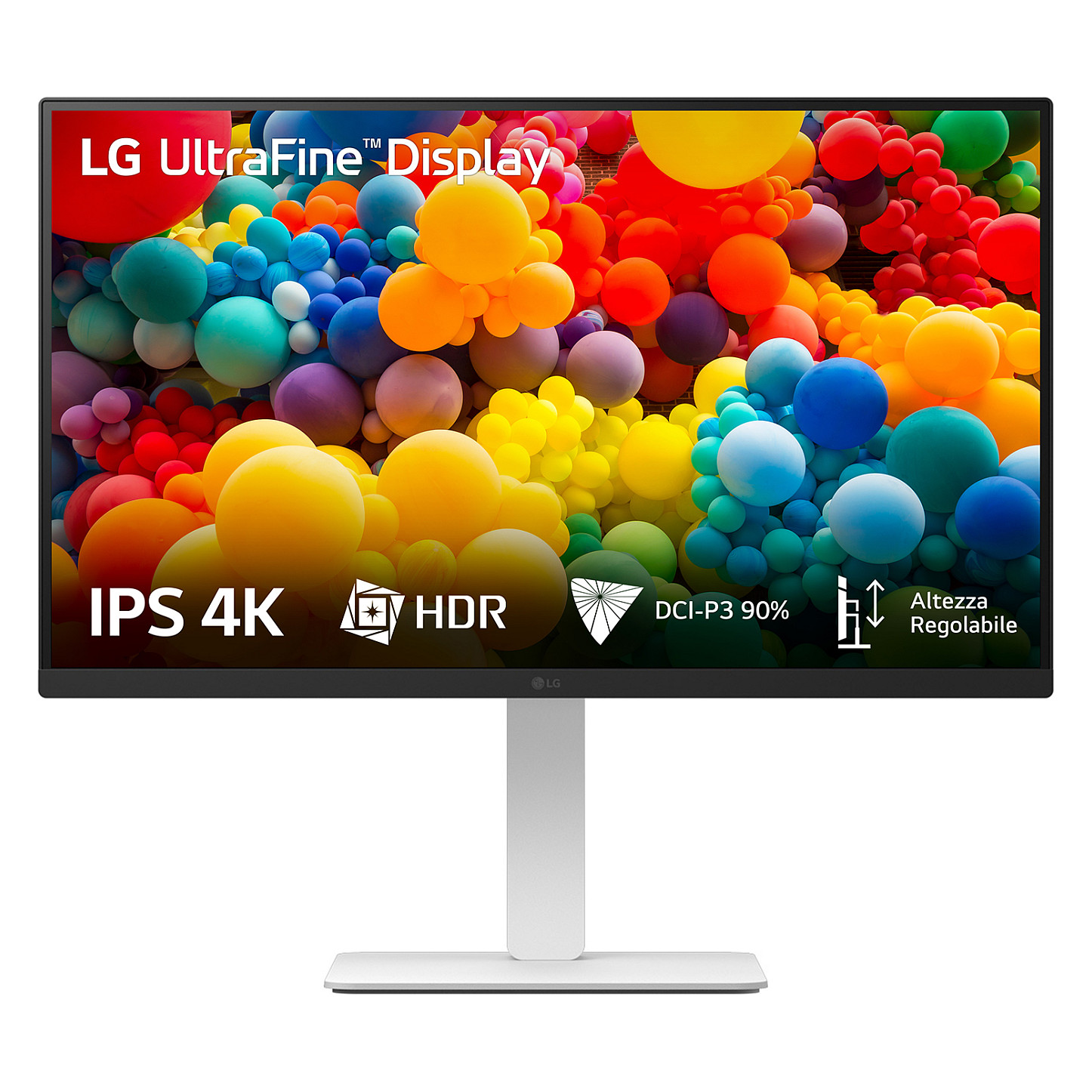 Monitor LG 27US550-W / 27" / 4K UHD / 5ms / LCD / HDMI + DisplayPort - 1