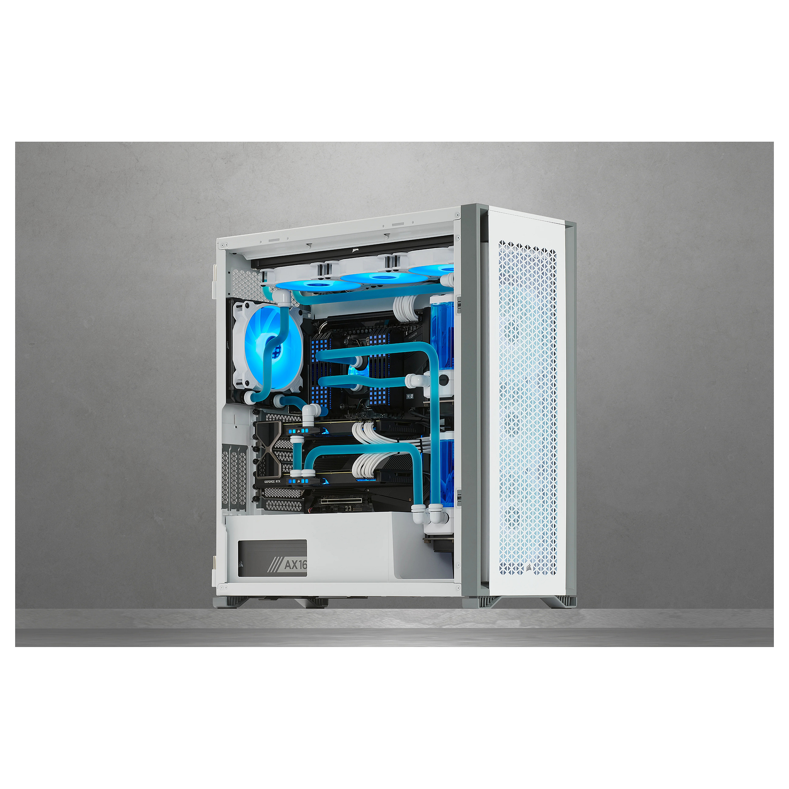 Kasë Corsair 7000D Airflow Full Tower Gaming with Glass Side Window – Bardhë - 17